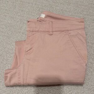 LOFT Blush Pink Low Rise Khakis